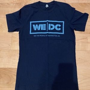 “WE DC” Graphic Print Tee | Unisex Small